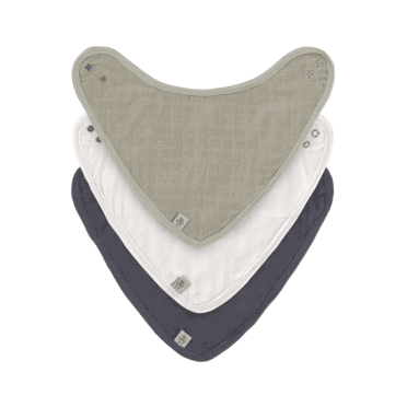 LÄSSIG 3-pack muslin bandana