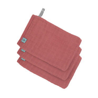 LÄSSIG 3pack washandjes Muslin