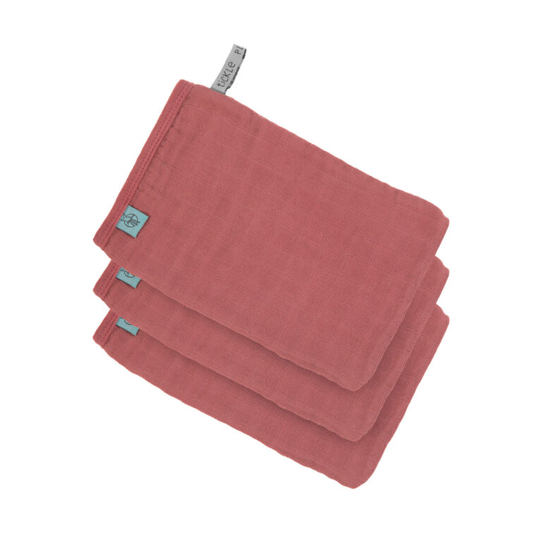 LÄSSIG 3pack washandjes Muslin