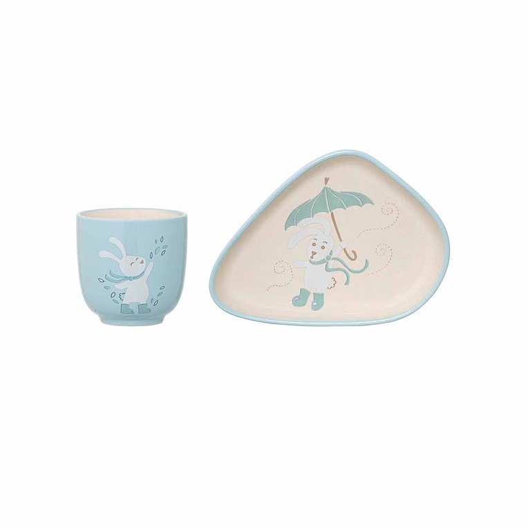 bloomingville Bord + Mok 'Bunny'