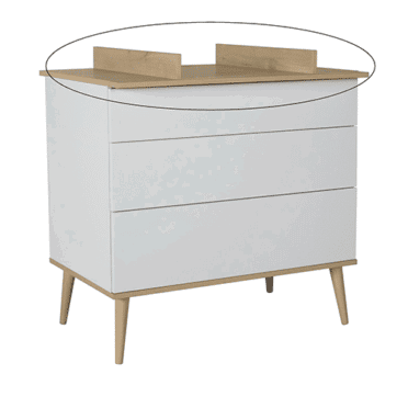 Quax Extensie commode Flow - White/Oak