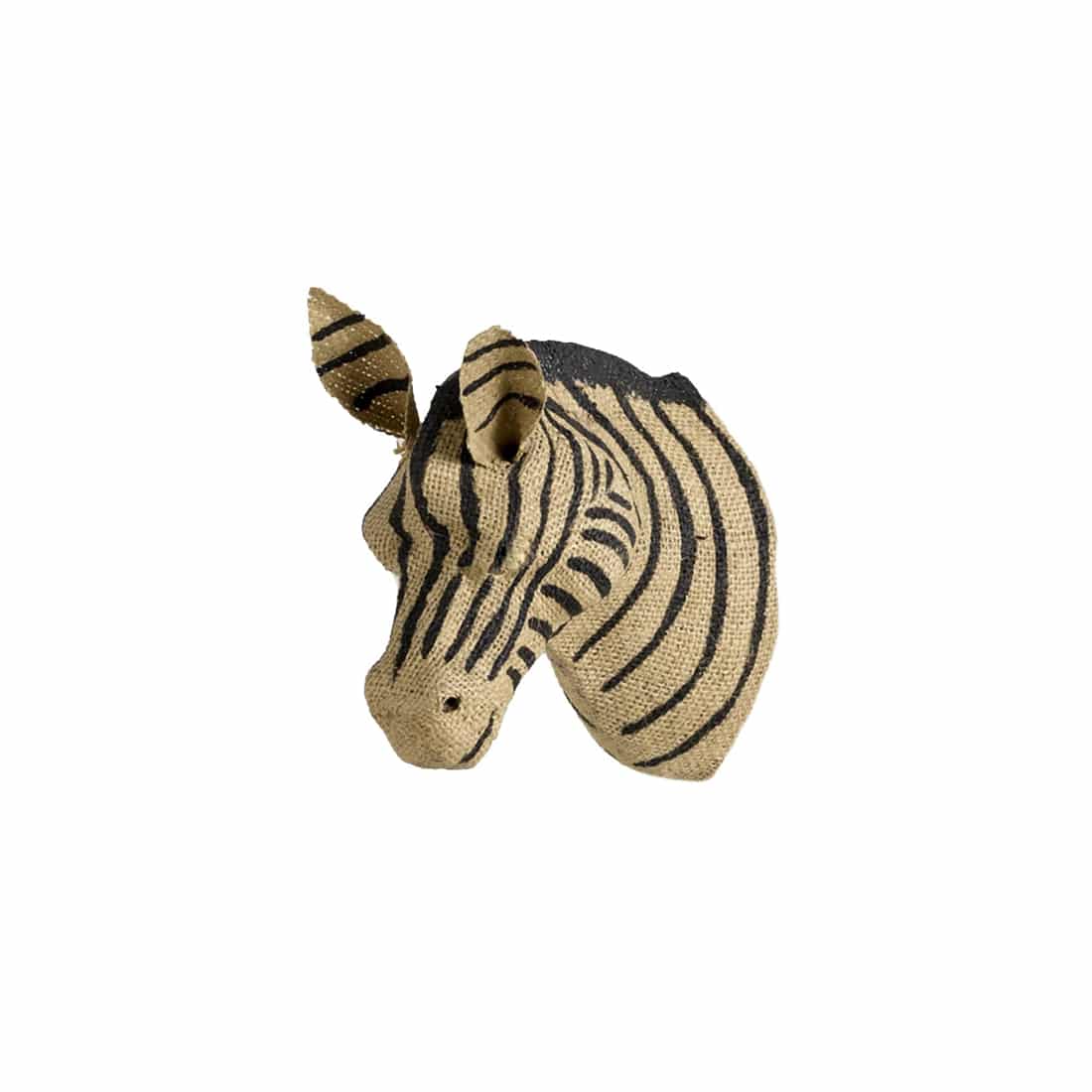Quax Jute Dierenkop Zebra XL