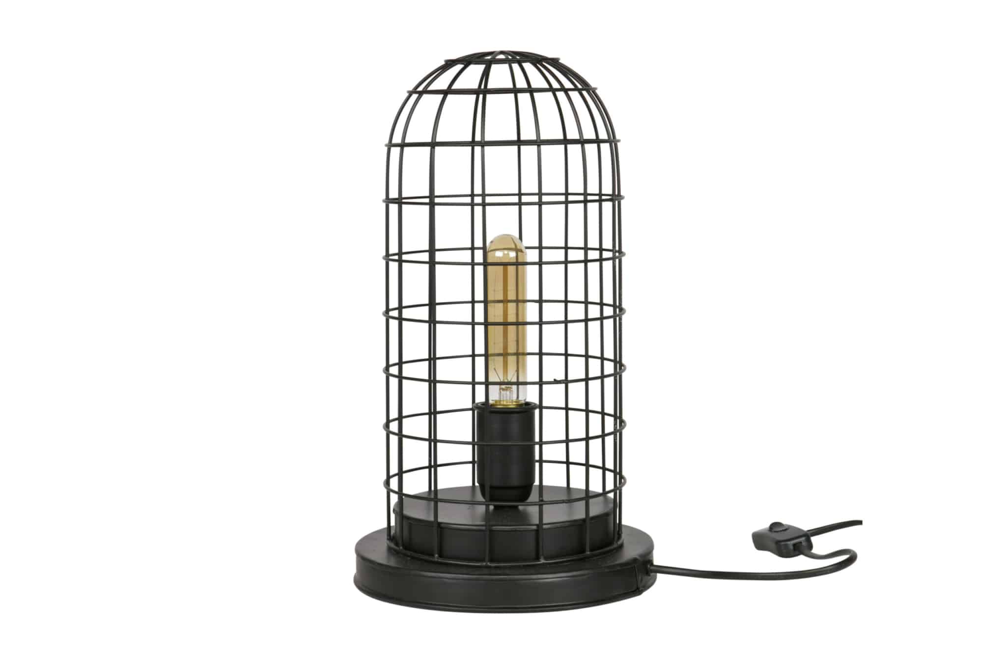Woood Tafellamp 'Hive' Zwart