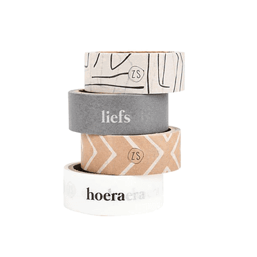 Zusss 4 rolletjes Washi Tape