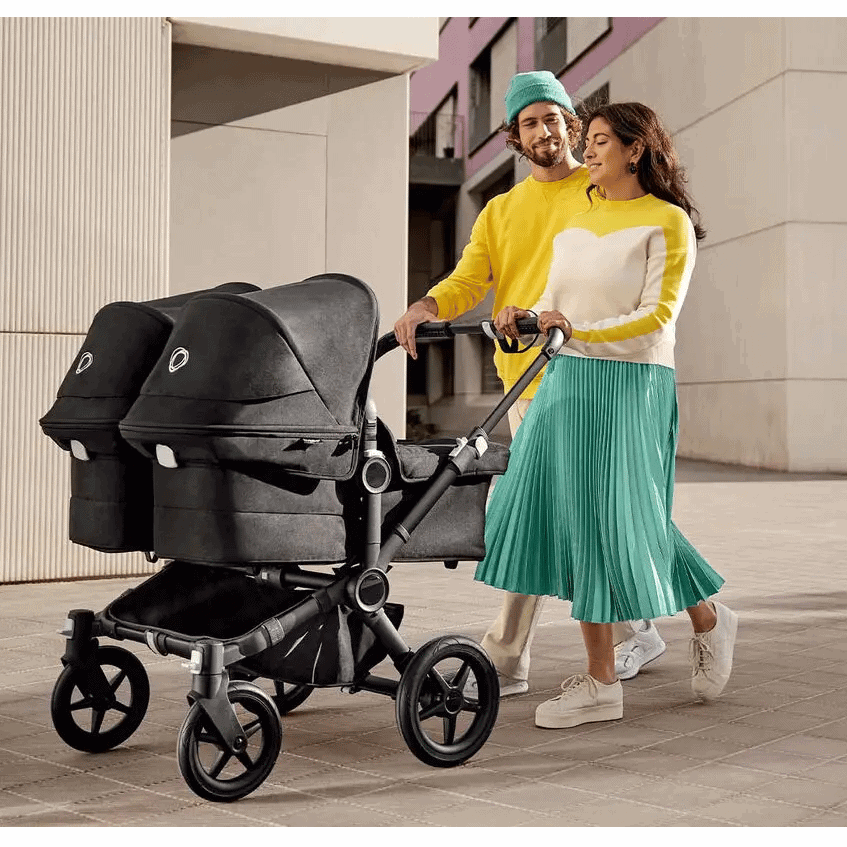 Bugaboo Donkey5 Twin Grey melange/Midnight black - Afbeelding 3