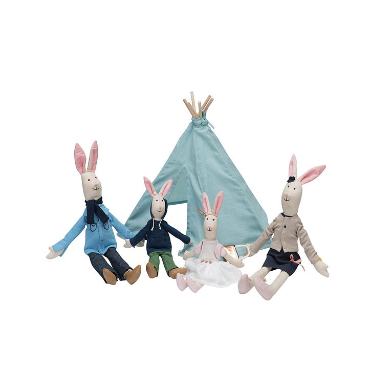 Kidsdepot Tipi Tent voor Familie Konijn - Afbeelding 2