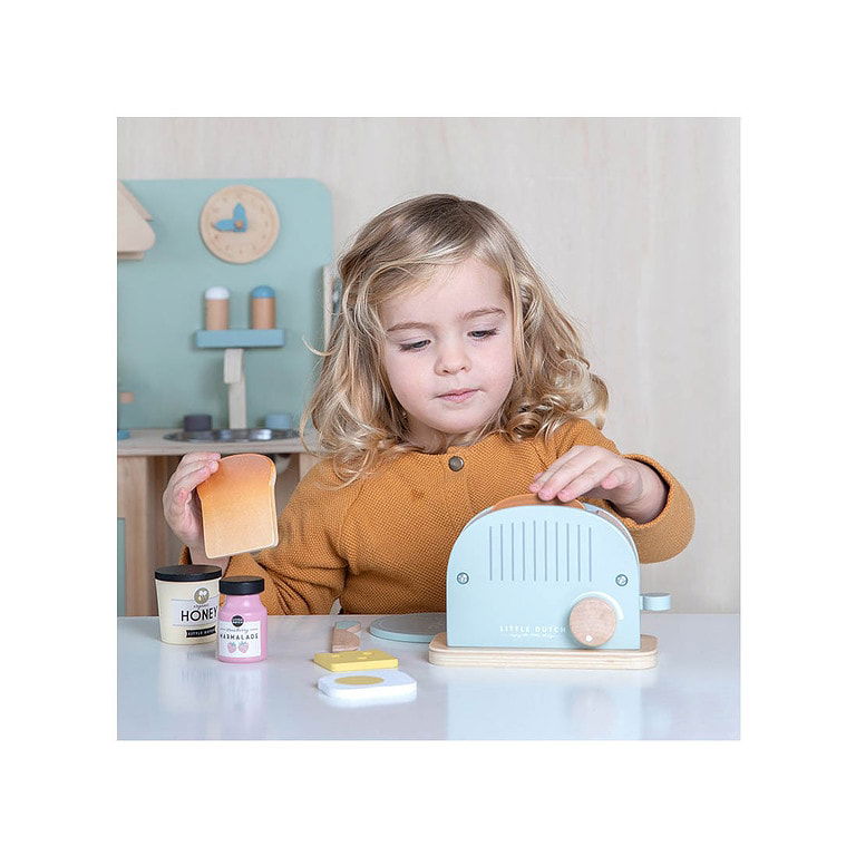 Little Dutch Houten Broodrooster - 10-delig - Afbeelding 2