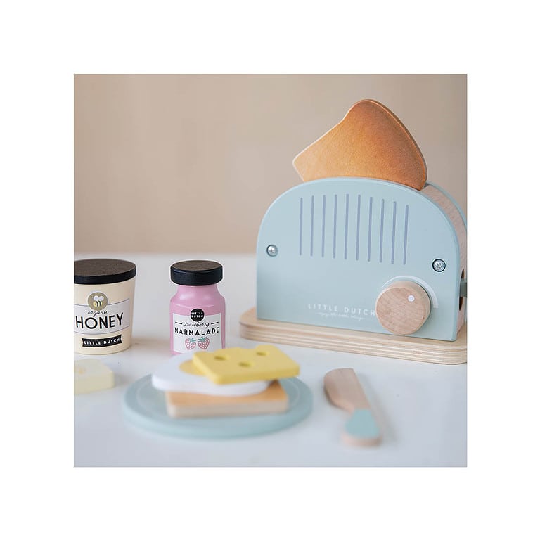 Little Dutch Houten Broodrooster - 10-delig - Afbeelding 3