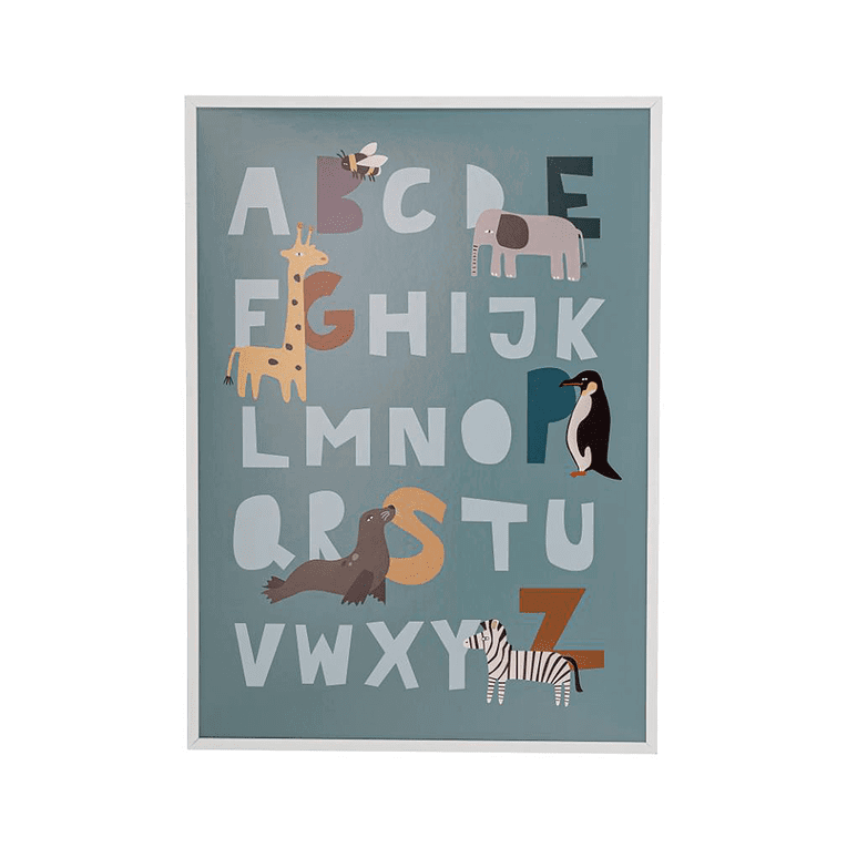 bloomingville Poster alfabet met dieren
