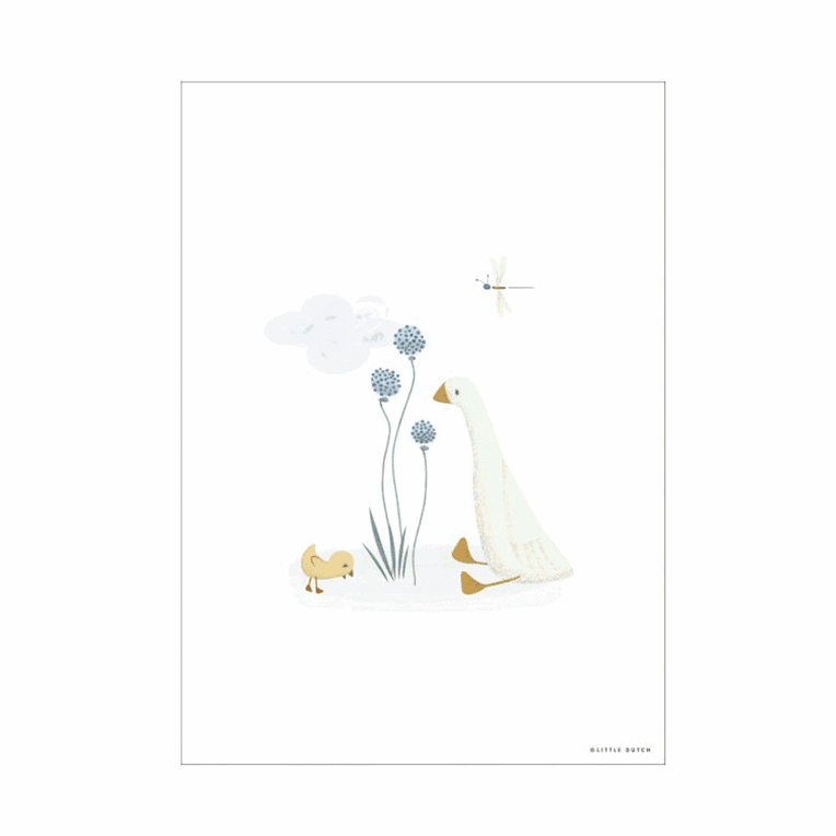 Little Dutch Poster A3 Little goose - Afbeelding 3