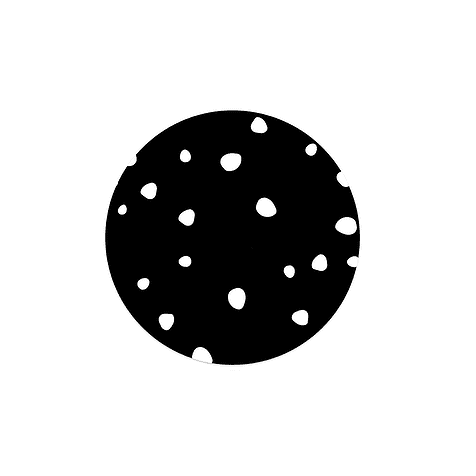 Label-R Muurcirkel - Dots zwart 40cm