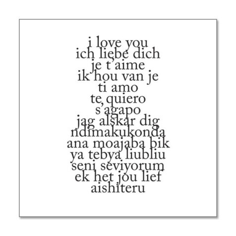 ArtAndSo I love you (white).