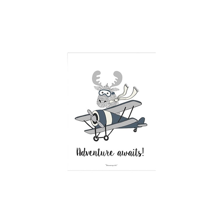 bloomingville Poster Grey - 40 x 30 CM