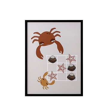 bloomingville Print in Lijst 'Krab'