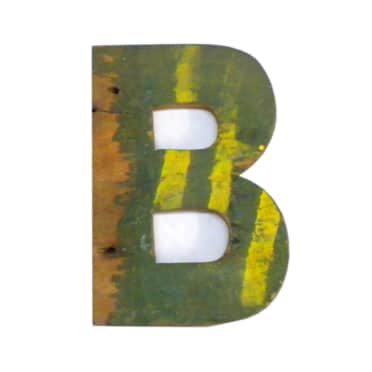Otentic Alfabet Letter B