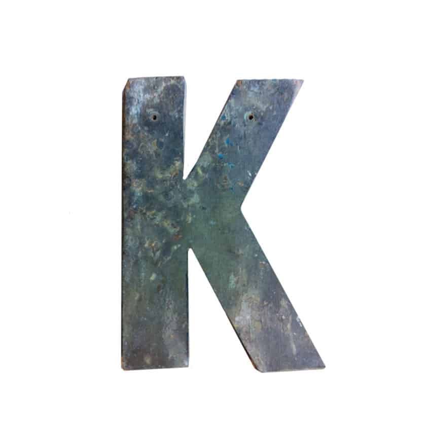 Otentic Alfabet Letter K