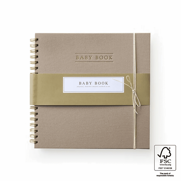 House of Products Baby boek linen taupe - Afbeelding 2