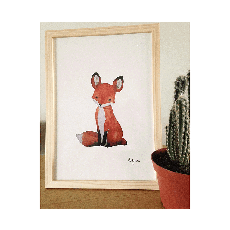 Kindercompagnie Poster Vos A4