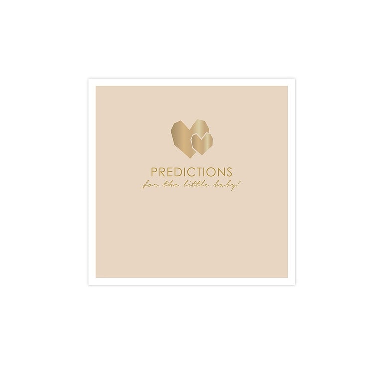 House of Products babyshower predictionscard