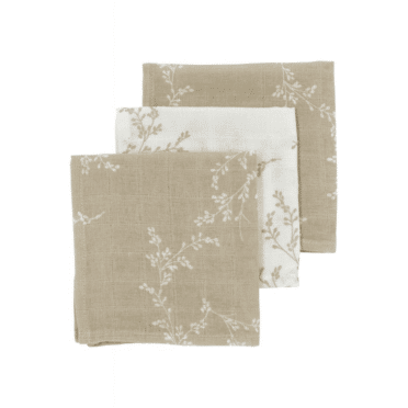 Meyco 3-pack monddoekjes Branches