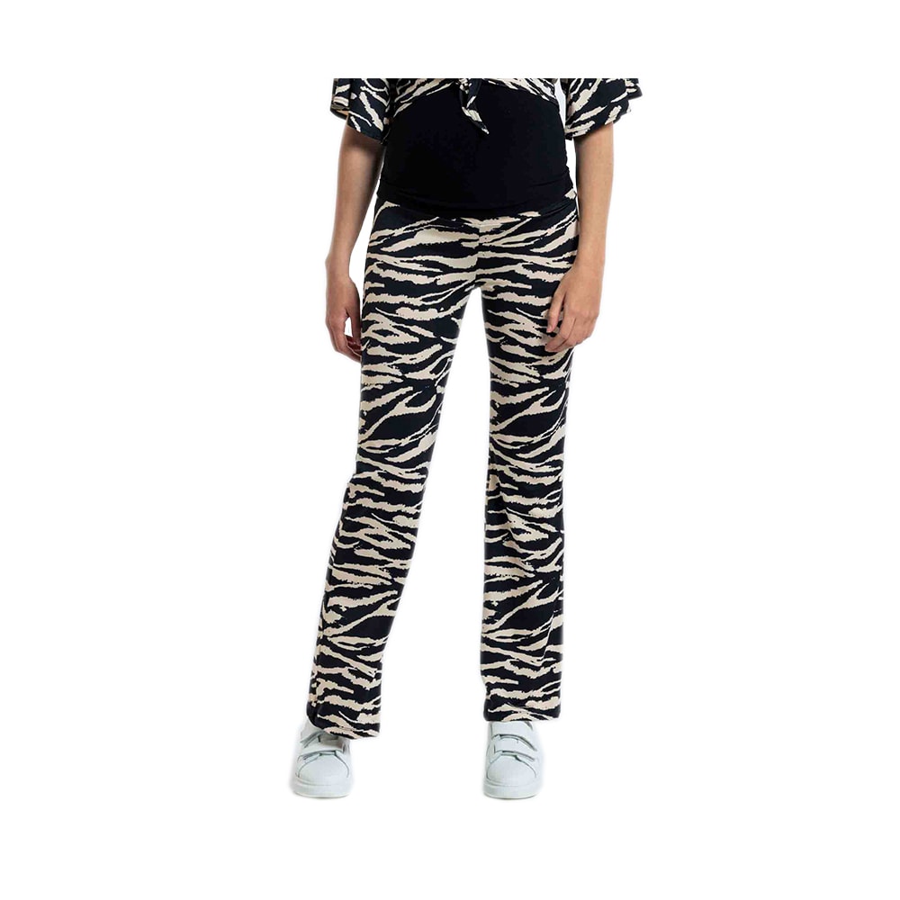 Love2wait Flared broek zebra