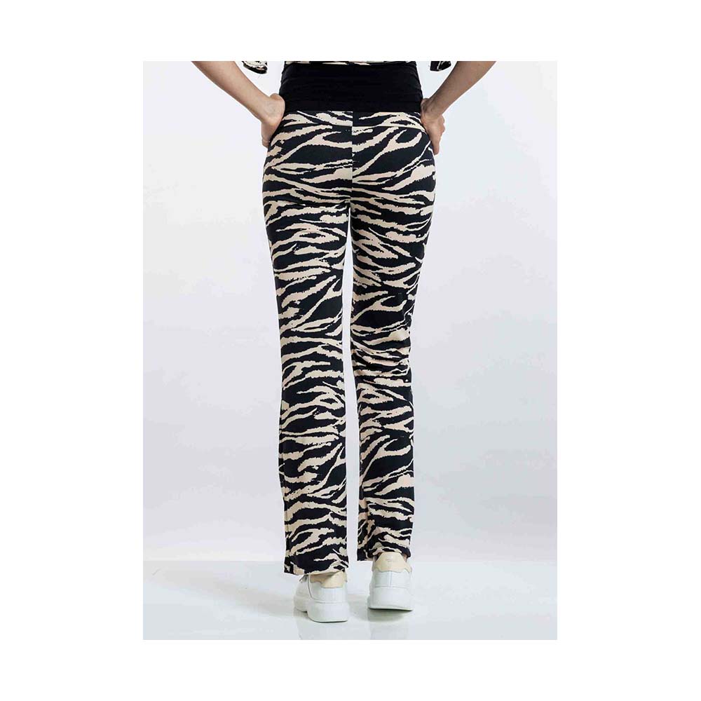 Love2wait Flared broek zebra - Afbeelding 2