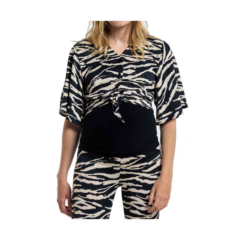Love2wait Cropped blouse zebra