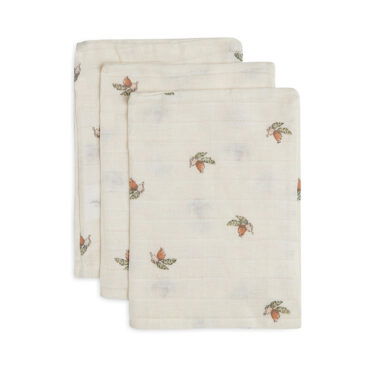 Jollein washandjes Rosehip 3-pack