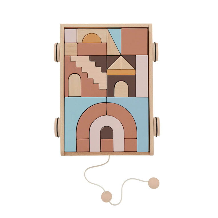 OYOY Living Design Houten regenboogwagen blokken