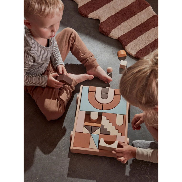 OYOY Living Design Houten regenboogwagen blokken - Afbeelding 2