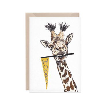Kathings Kaart 'giraffe hooray!'