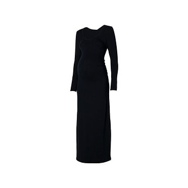 Love2wait Lange jurk tencel zwart