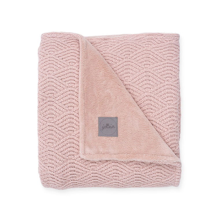 Jollein Wiegdeken River Knit - Pale Pink