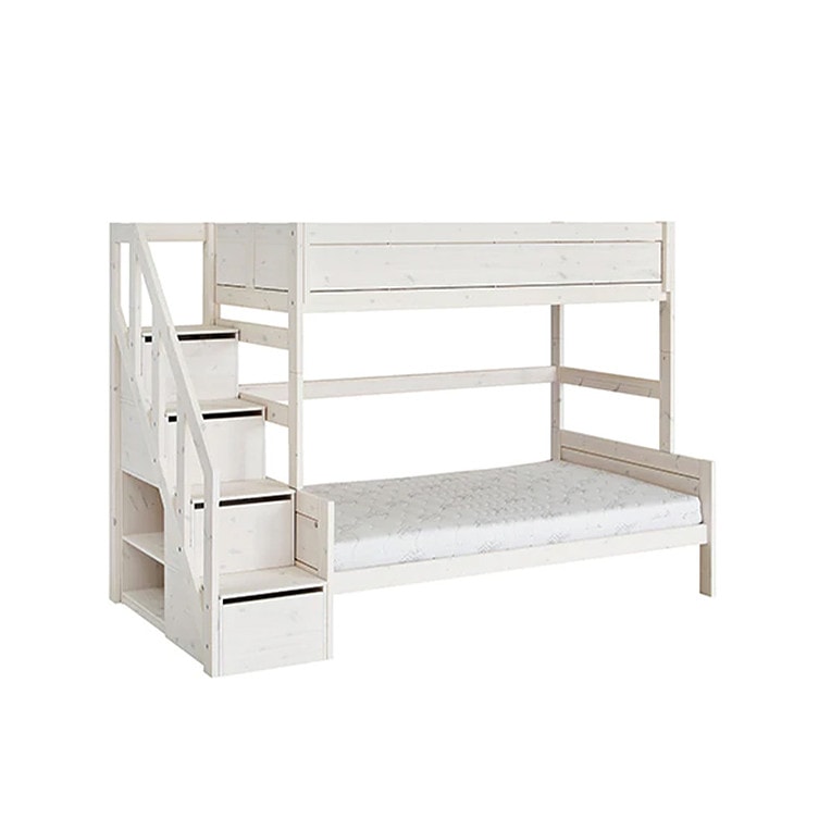 Lifetime Stapelbed met trapkast 90+120