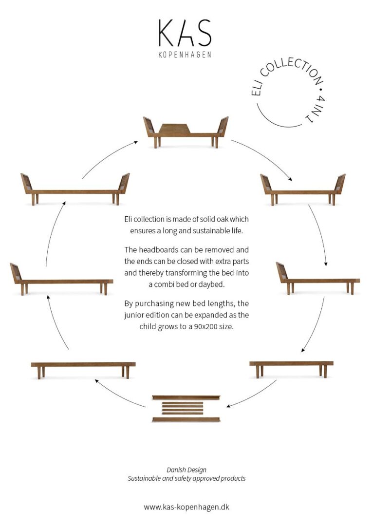 KAS Kopenhagen Junior bed Eli smoked oak - Afbeelding 2