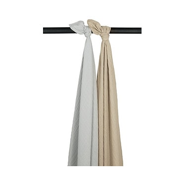 Meyco 2-pack swaddles pre-washed