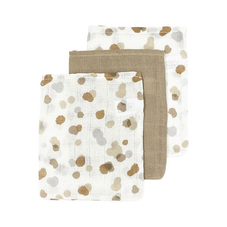 Meyco 3-pack washandjes Stains