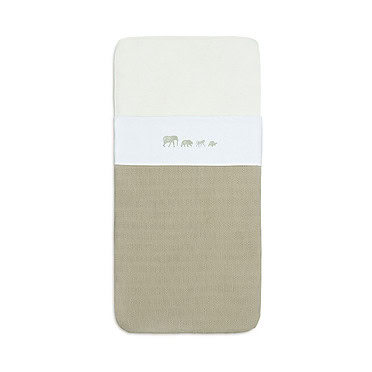 Jollein laken wieg animals, Olive green