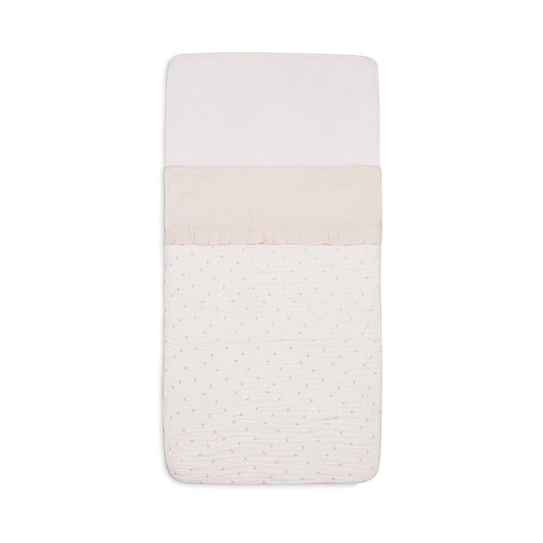 Jollein Ledikantlaken ruffle natural