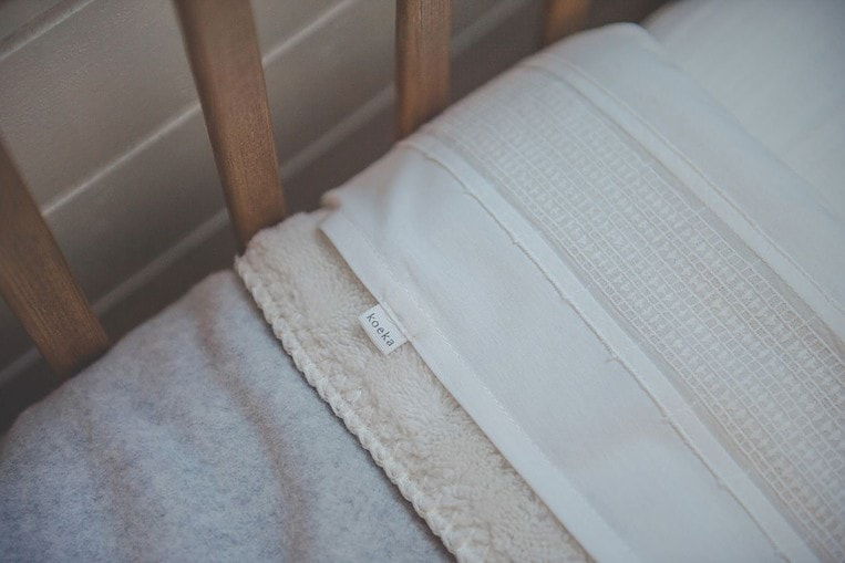 Koeka Wiegdeken Denver teddy, Soft grey - Afbeelding 4