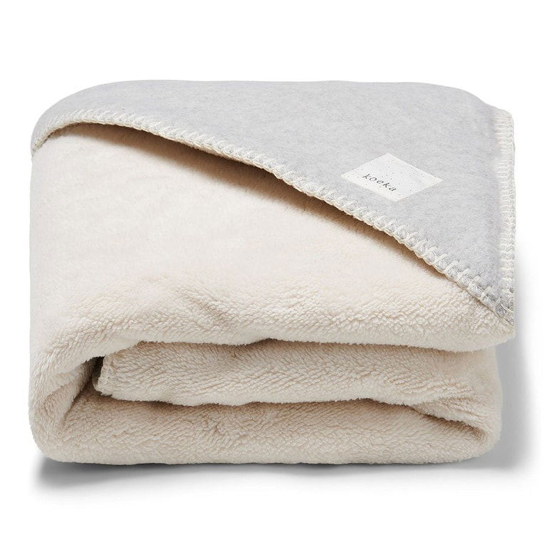 Koeka Omslagdoek Denver teddy, Soft grey - Afbeelding 2