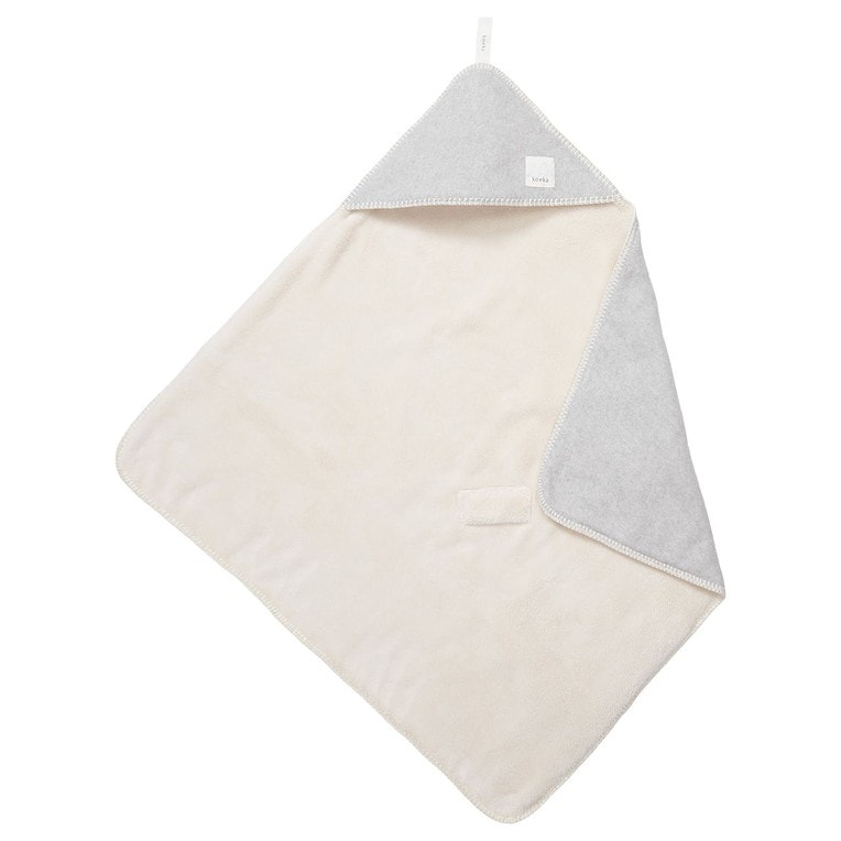 Koeka Omslagdoek Denver teddy, Soft grey