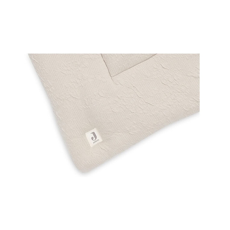 Jollein boxkleed soft waves 75x95 - Nougat