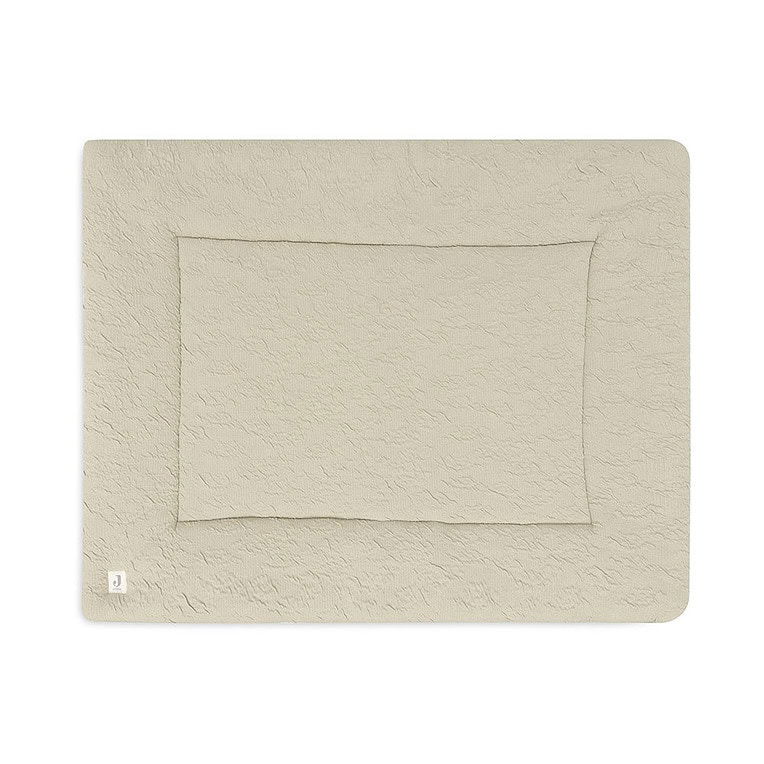 Jollein boxkleed soft waves 75x95 - Olive green