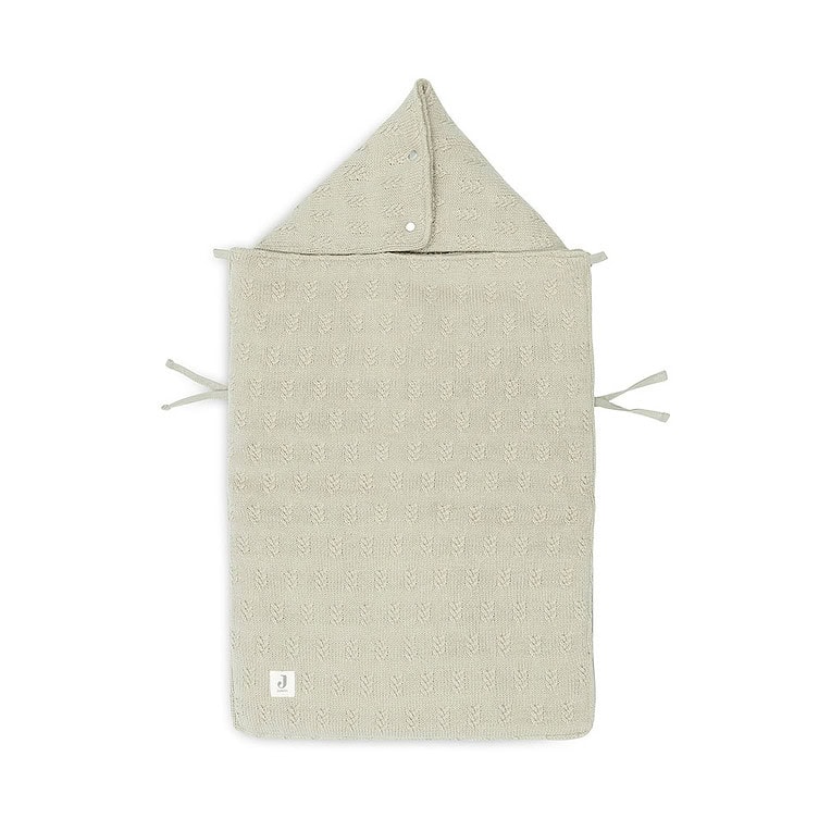 Jollein Voetenzak Grain Knit, Olive green