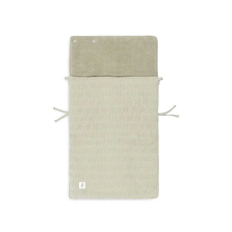 Jollein Voetenzak Grain Knit, Olive green