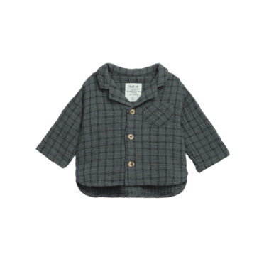 play up checked woven shirt