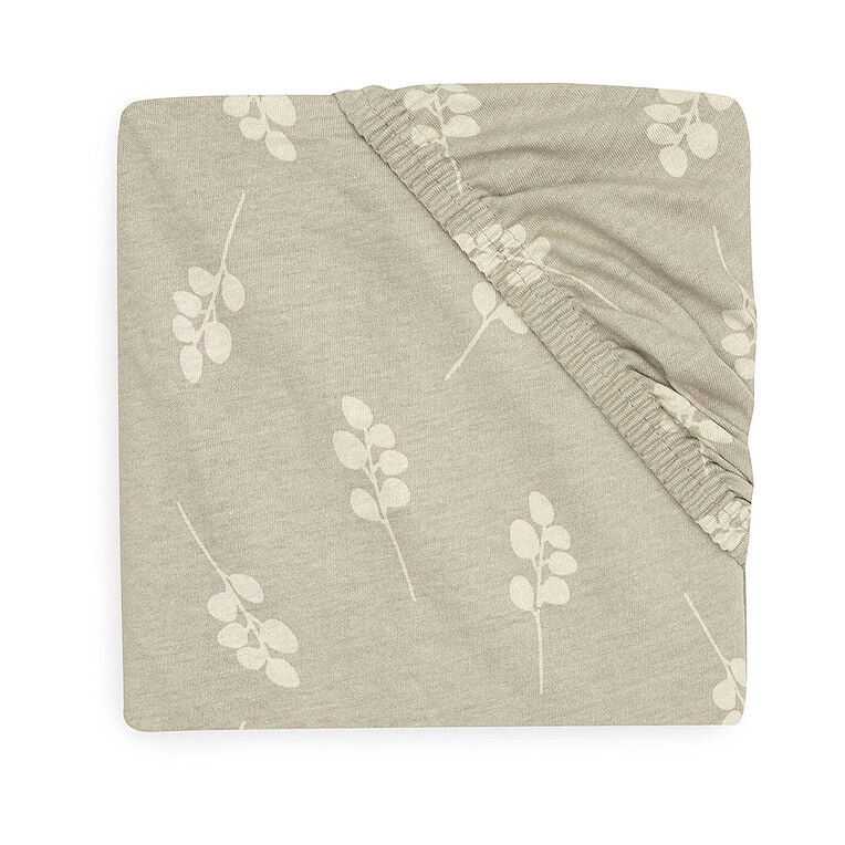 Jollein Hoeslaken ledikant Twig Olive green