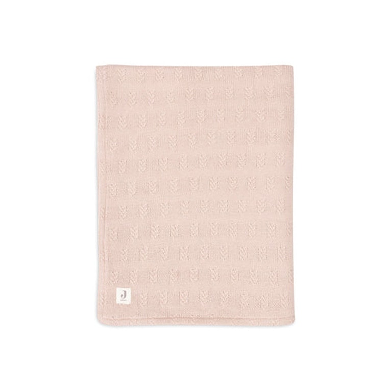 Jollein Wiegdeken Grain Knit - Wild rose/velour - Afbeelding 2