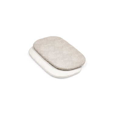 Stokke Snoozi hoeslaken 2-pack, Dandelion Beige / Vanilla Cream